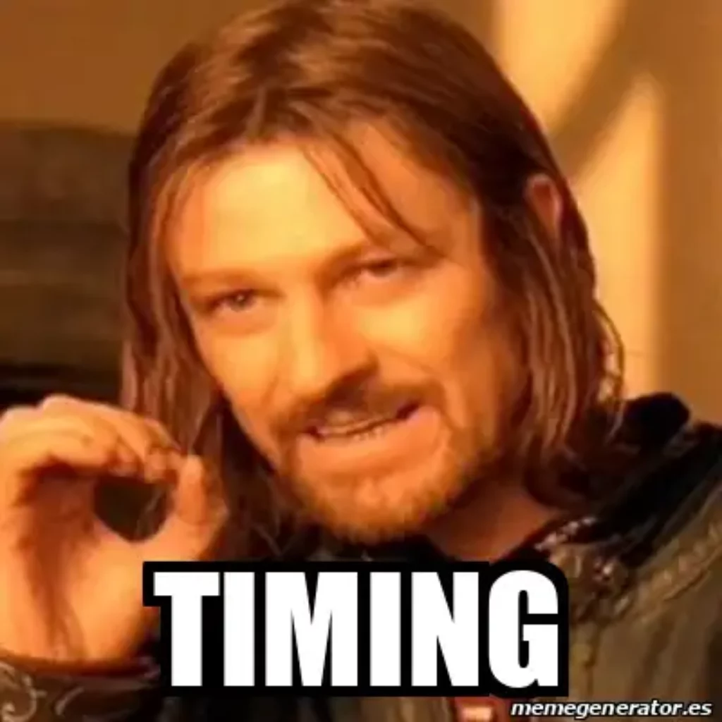 Timing is the key in Interstitial ads meme